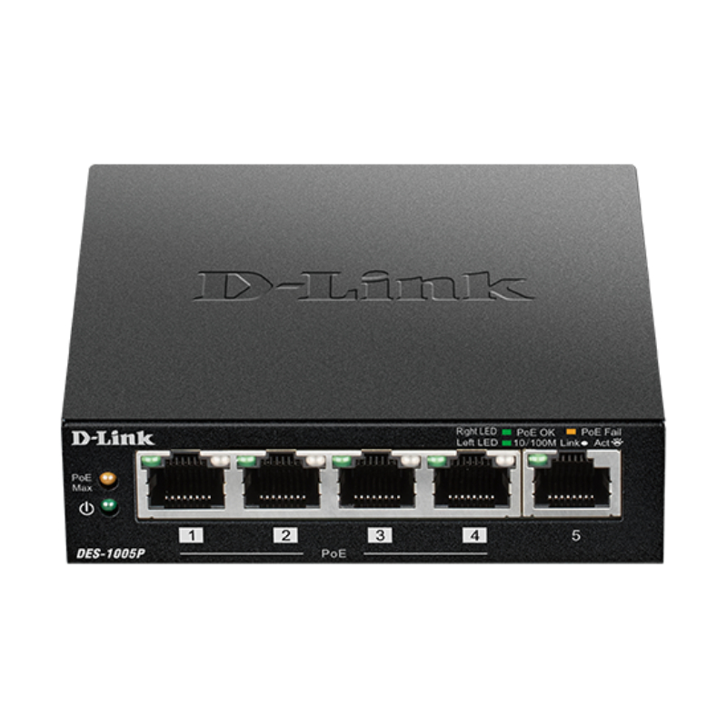 D-LINK SWITCH 5 PUERTOS 10/100 (1 PoE)