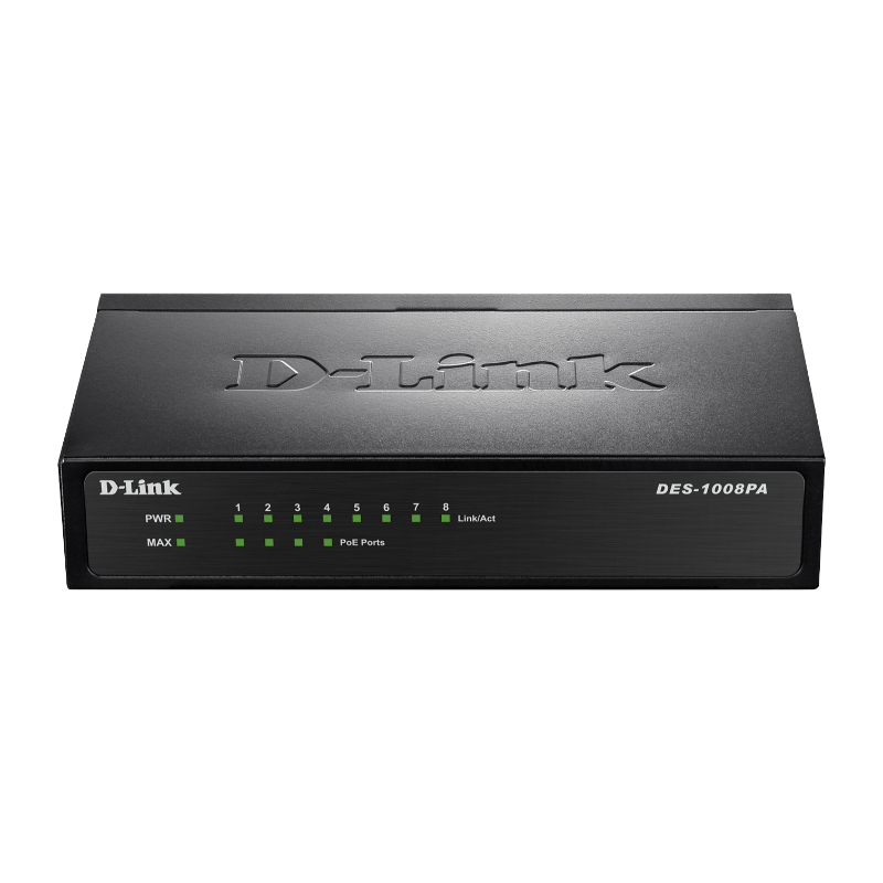 D-LINK SWITCH 8 PUERTOS 10/100 (4 PoE)