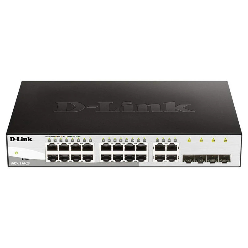 D-LINK SWITCH 20 PUERTOS 10/100/1Gbit w/4 Combo 1000BaseT/SFP