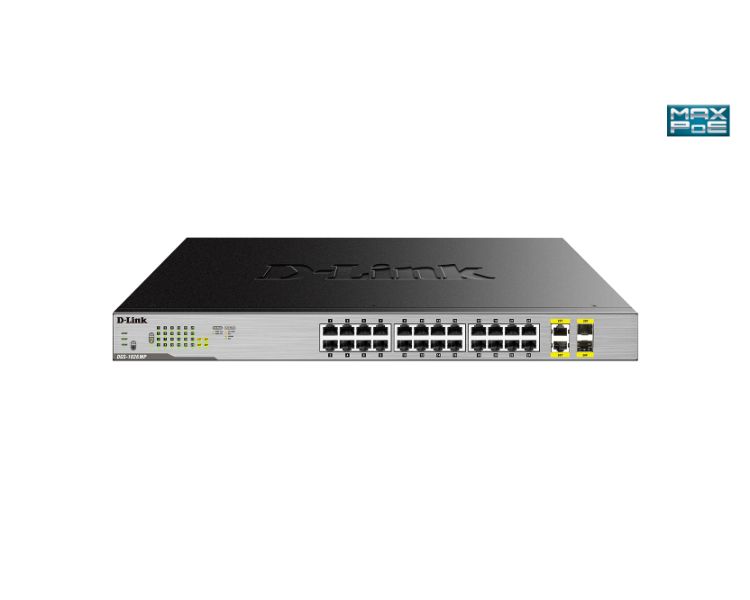 D-LINK SWITCH 24 PUERTOS 10/100/1Gbit RACK PoE