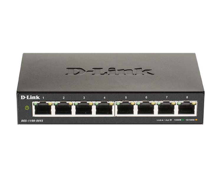 D-LINK SWITCH 8 PUERTOS 10/100/1Gbit EASYSMART