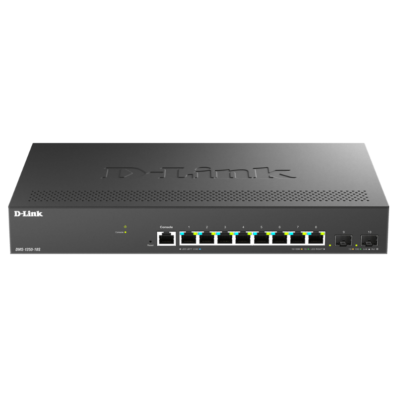 D-LINK SWITCH 8 PUERTOS 2.5G +2 10 Gbit SFP+