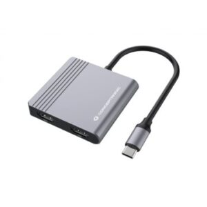 DOCKING USB-C CONCEPTRONIC DONN013 A 2xHDMI 1xUSB-A 3.0 1xUSB-C CARGA MAX 100W