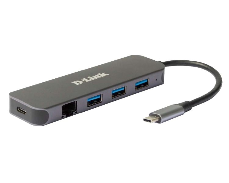 D-LINK DOCKING STATION USB-C 5 EN 1 CON ETHERNET/SUMINISTRO ELECTRICO