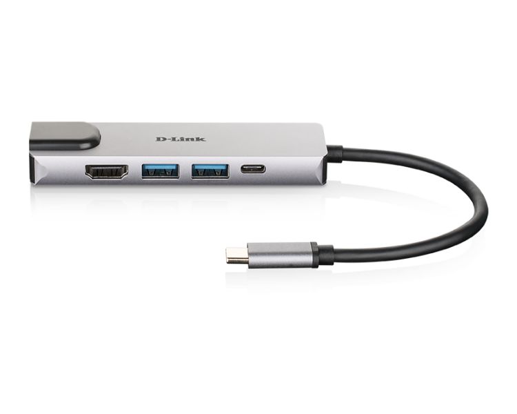 D-LINK DOCKING STATION USB-C 5 EN 1 CON HDMI/ETHERNET/SUMINISTRO ELECTRICO