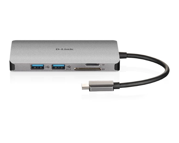 D-LINK DOCKING STATION USB-C 6 EN 1 CON LECTOR TARJETAS/SUMINISTRO ELECTRICO