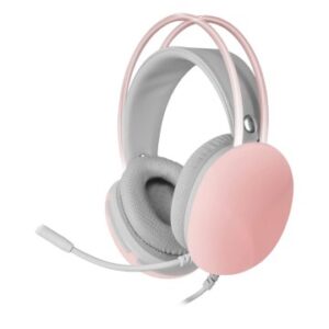 HEADSET MARS GAMING MH-GLOW PINK JACK 3.5mm Y ALIMENTACION POR USB ILUMINACION 360º CHROMA EN DIADEM
