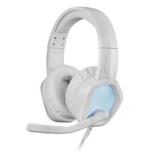 HEADSET MARS GAMING MH320 WHITE HI-FI ULTRA-BASS 3D JACK 3.5mm ILUMINACION RGB FLOW (ALIMENTADA POR
