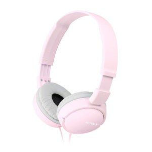 HEADSET SONY MDR-ZX110AP DIADEMA PLEGABLE COLOR ROSA CONECTOR JACK 3.5mm SENSIBILIDAD 98db