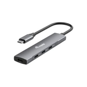 HUB USB-C EQUIP LIFE USB3.2 Gen1 4 PUERTOS USB-C