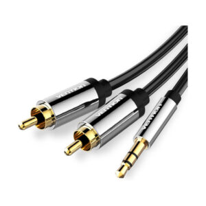 CABLE AUDIO ESTEREO JACK 3.5/M 2xRCA/M 5 M NEGRO VENTION