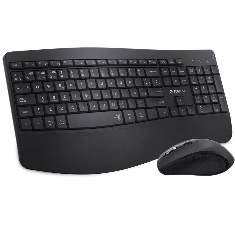 TECLADO + RATON OFFICE PROWAVE WIRELESS NEGRO SUBBLIM