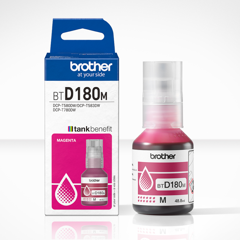CARTUCHO BOTELLA TINTA MAGENTA BTD180M BROTHER