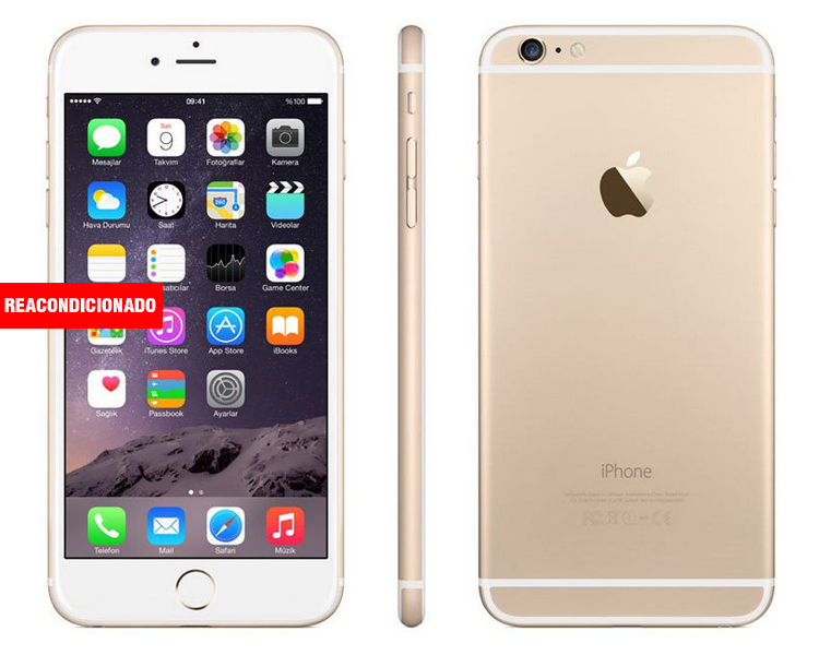 APPLE iPHONE 6 PLUS 128 GB GOLD REACONDICIONADO GRADO A