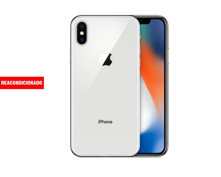 APPLE iPHONE X 256GB SILVER REACONDICIONADO GRADO B