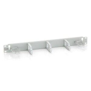 KIT 5 UDS PANEL ORGANIZADOR DE CABLES COLOR BLANCO PARA ARMARIO RACK