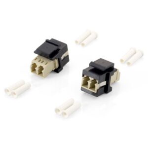 KIT 8 UDS ADAPTADOR FIBRA OPTICA KEYSTONE LC DUPLEX