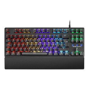 (Km0) TECLADO MECANICO COMPACTO TKL MARS GAMING MKXTKL SWITCH ROJO OUTEMU SQ ILUMINACION RGB REPOSAM