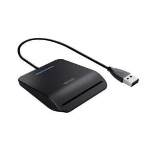 LECTOR EXTERNO DE DNIE TRUST COMPATIBLE CON DNIE Y SMARTCARDS USB 2.0 NEGRO 23890