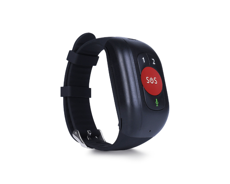 PULSERA PARA ANCIANOS CON SOS 4G GPS LOCALIZADOR ROJO LEOTEC