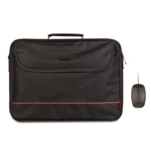 BOLSA PORTATIL  16 NGS MONRAY BUREAU KIT (BOLSA+RATON) NEGRO Y ROJO