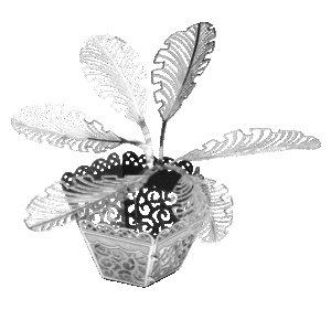 MAQUETA 3D METAL FASCINATIONS PLANTA SAGO PALM TREE MONTAJE SIN PEGAMENTO NI SOLDADURA MAQUETAS 3D