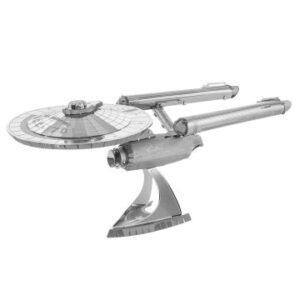 MAQUETA 3D METAL FASCINATIONS STAR TREK USS ENTERPRISE NCC-1701 MONTAJE SIN PEGAMENTO NI SOLDADURA