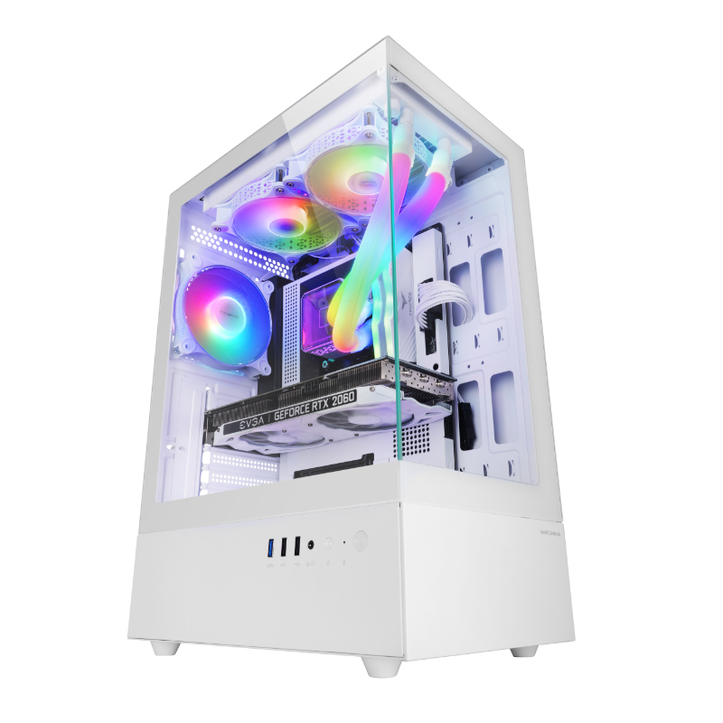 CAJA SEMITORRE ATX MC-XO FRGB BLANCO MARS GAMING