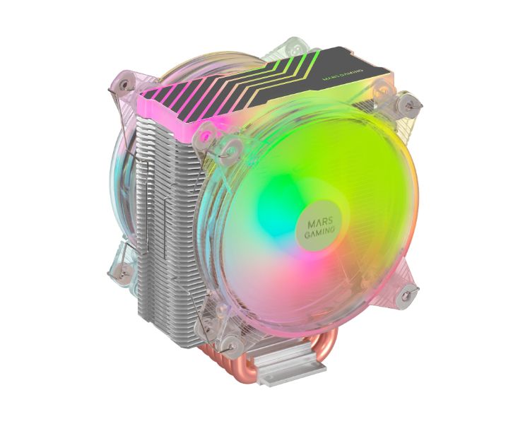 VENTILADOR UNIVERSAL MCPU66 DUAL ARGB NEGRO MARS GAMING