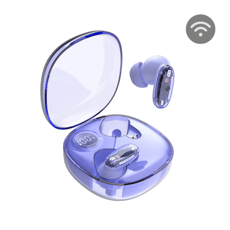 AURICULAR GAMING BLUETOOTH MHIB2 SEMI-TRANSPARENTE MORADO MARS GAMING