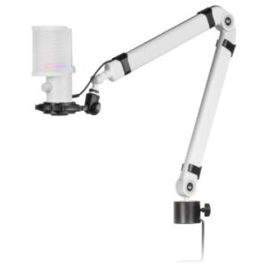 MICROFONO PROFESIONAL MARS GAMING MMICXT WHITE MICROFONO DE ESTUDIO DE ALTA DEFINICION ADC 192kHz DY