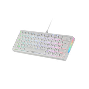 TECLADO MECANICO MKMINIPRO LINEAR LUBRICATED SWITCHES RGB BLANCO MARS GAMING