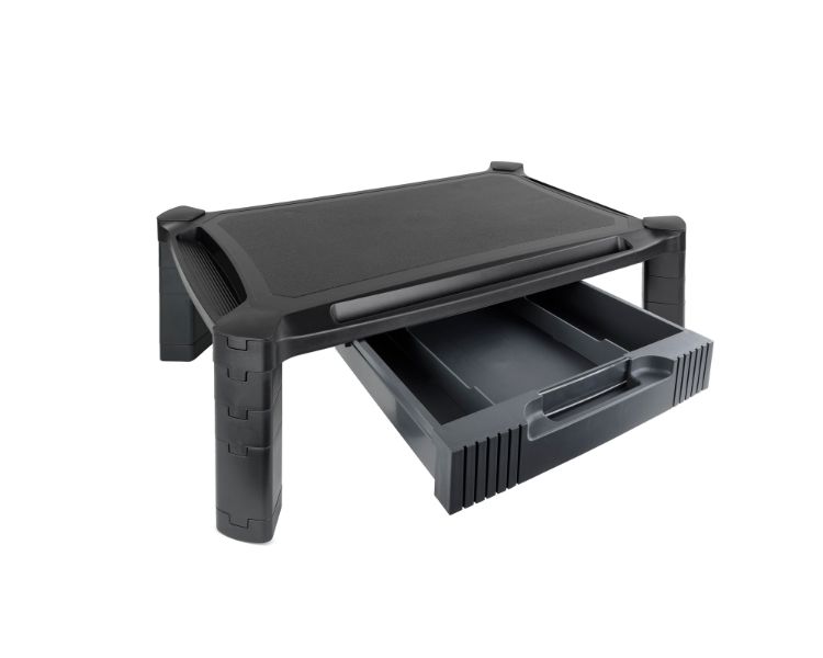 SOPORTE ELEVADOR REGULABLE MULTIUSOS CON CAJON TOOQ