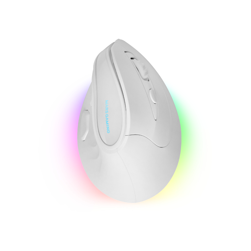 RATON OPTICO MMSK RGB BLANCO MARS GAMING