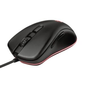 MOUSE TRUST GAMING RGB GXT 930 JACX RGB 6400DPI HASTA 8 BOTONES PROGRAMABLES (2 PARA PULGAR) 23575*