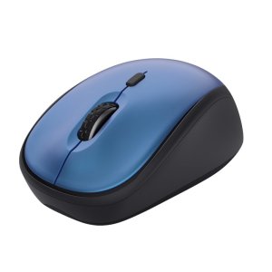 MOUSE TRUST WIRELESS YVI+ ECO AZUL 1600DPI AJUSTABLE 4 BOTONES