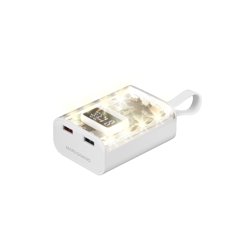 POWER BANK MPK-10K 10000mAh 22.5W BLANCO MARS GAMING