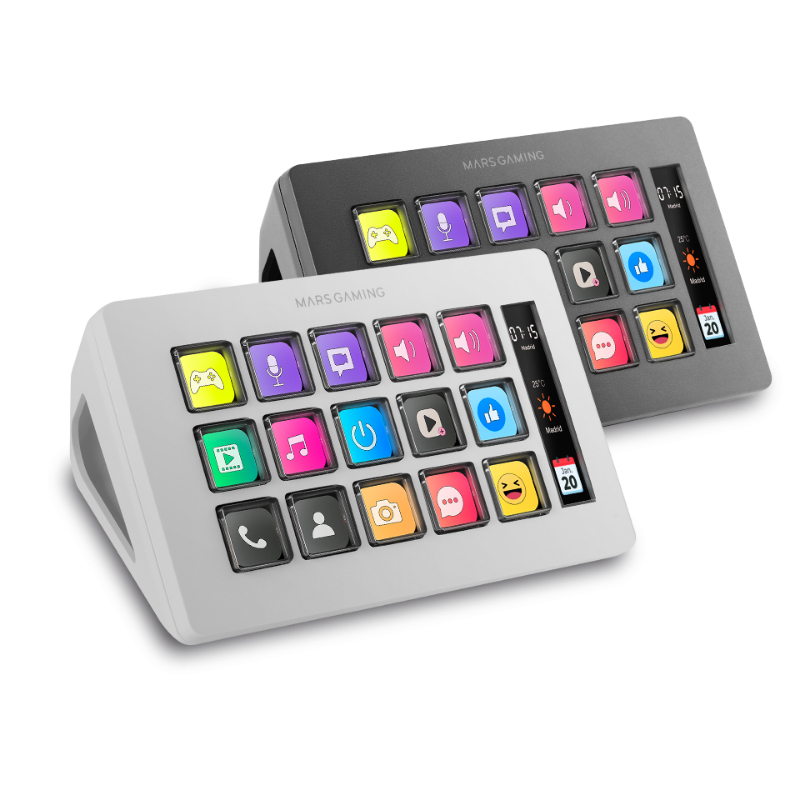 PLATAFORMA DE CONTROL DELGADA MSD-ONE BLANCO MARS GAMING