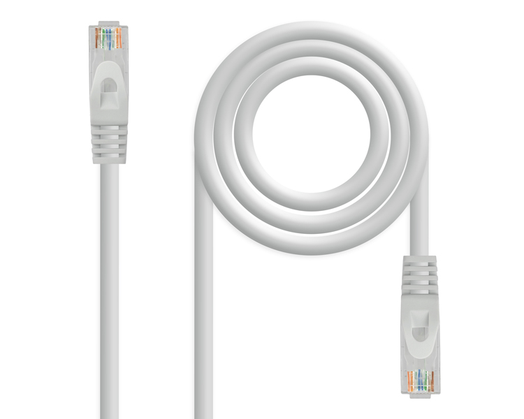 CABLE DE RED LATIGUILLO RJ45 UTP CAT6A AWG24 7 M GRIS NANOCABLE