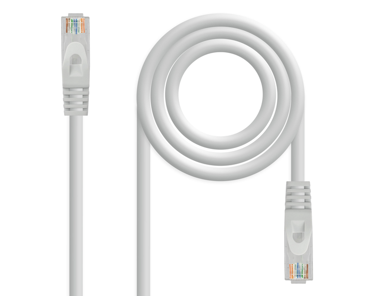 CABLE DE RED LATIGUILLO RJ45 UTP CAT6A AWG24 15 M GRIS NANOCABLE