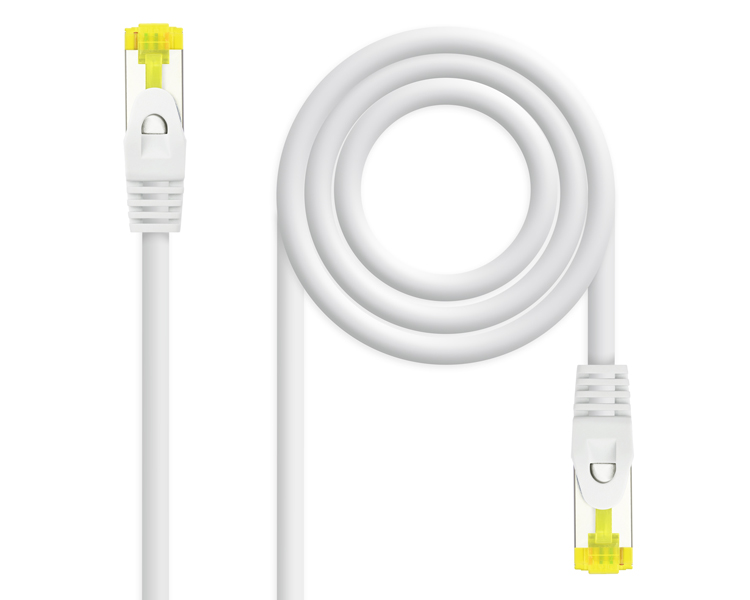 CABLE DE RED LATIGUILLO RJ45 SFTP CAT6A AWG26 3 M BLANCO NANOCABLE