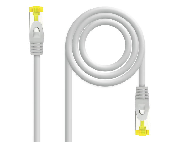 CABLE DE RED LATIGUILLO RJ45 SFTP CAT6A AWG26 3 M GRIS NANOCABLE