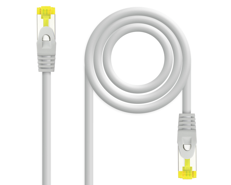 CABLE DE RED LATIGUILLO RJ45 SFTP CAT6A AWG26 5 M GRIS NANOCABLE