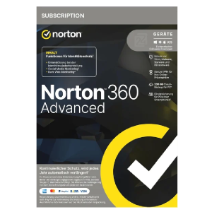 SOFTWARE ANTIVIRUS NORTON 360 ADVANCED PWM 200GB ES 1USUAR 10DISP 1 AÑO ESD STOCK