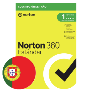 NORTON 360 STANDARD 10GB PORTUGUES 1 USER 1 DEVICE 12MO BOX