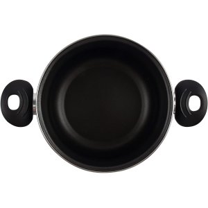 OLLA CON TAPA CRISTAL MAGEFESA K2 ROJO 16 ACERO ANTIADHERENTE ACERO INOXIDABLE TODO TIPO