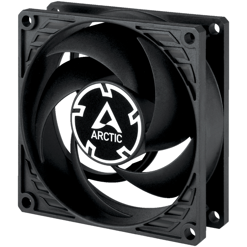 VENTILADOR AUXILIAR UNIVERSAL P8 MAX 80mm NEGRO ARCTIC