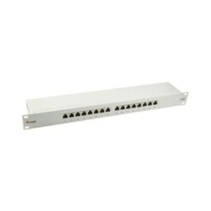 PATCH PANEL 16 PUERTOS CATEGORIA 5e APANTALLADO (RAL7035)