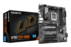 PB S1700 GIGABYTE B760 DS3H M.2 2DDR5 PCIE4 LAN 4SATA3 M2 HDMI VGA DP ATX