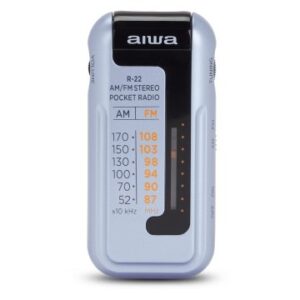 RADIO ANALOGICA MINI AIWA R-22SL AM/FM HYPERBASS COLOR SILVER